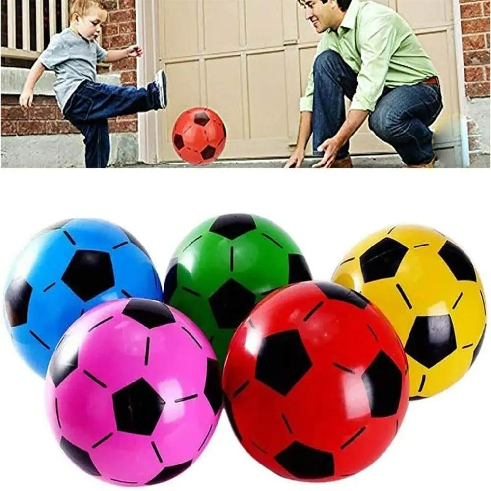 Inflatable Football Kids Sports Beach Ball Elastic Rubber Children Toy Balls  Outdoor Games Beach Sport Ball Toys
