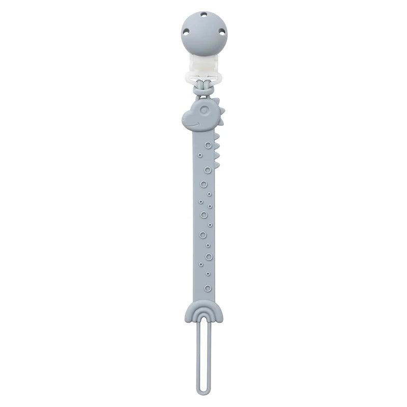 Silicone Pacifier Clips, BPA Free One-Piece Design Pacifier Holder for Baby Boy and Girl 3 Month+, Baby Accessories