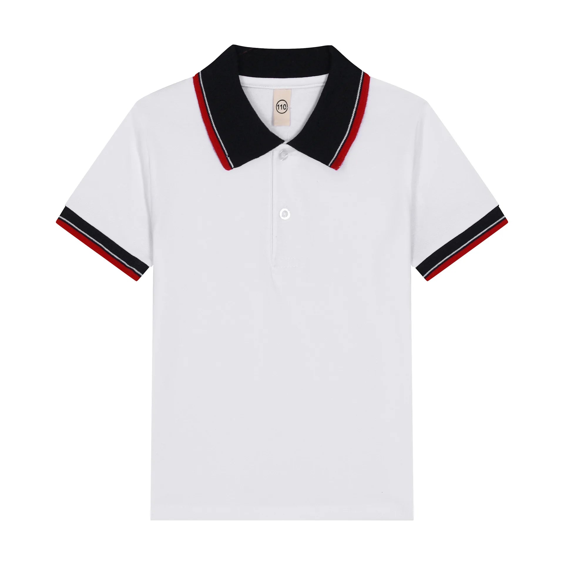Kids T Shirt Baby Boy Toddler Polo Shirts for Children's Clothing Boys Clothes Cute Korean Polos Striped White Blue Summer Tops