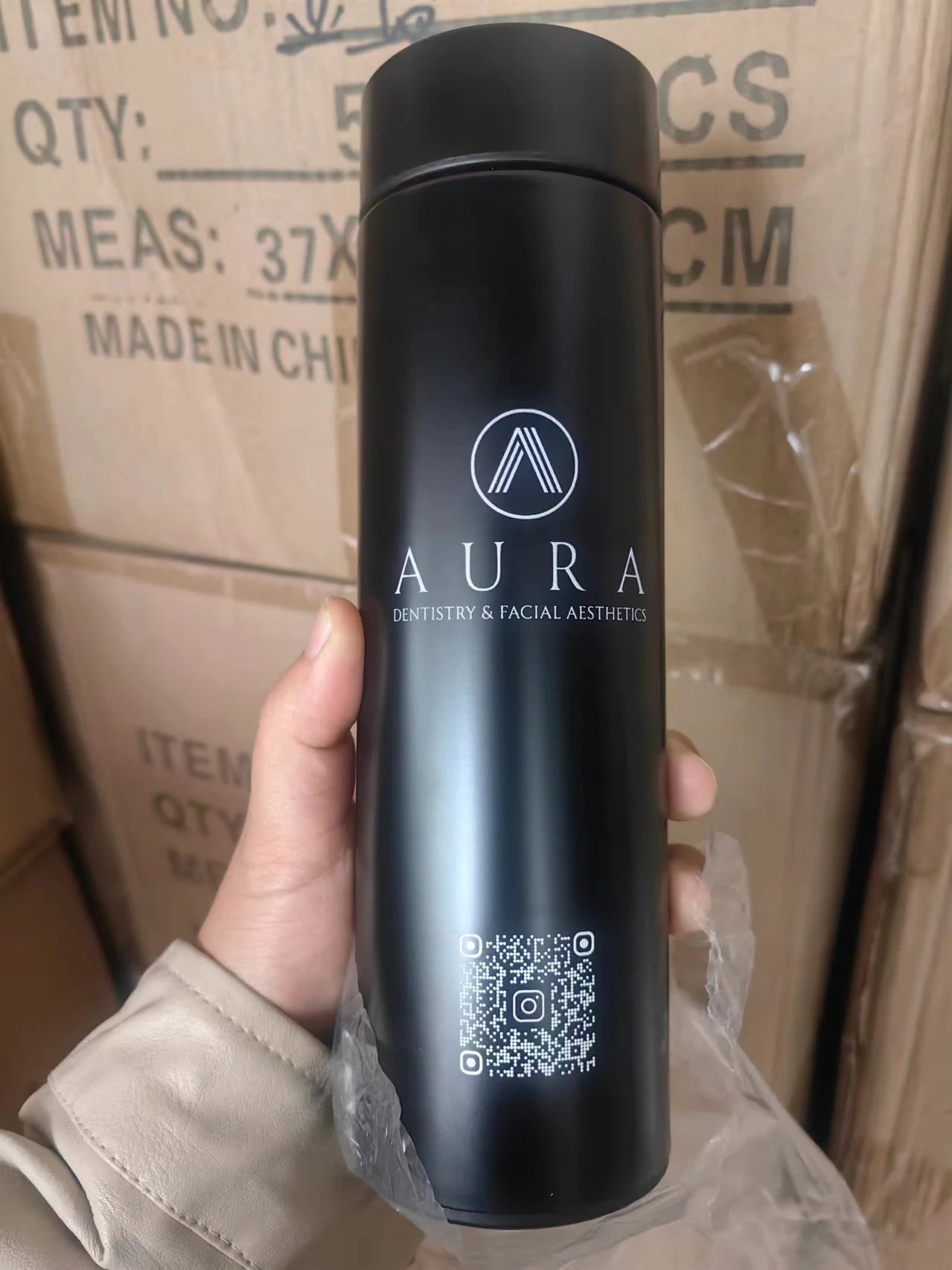 Stainless Steel Thermal Bottle with Digital Thermometer 500ml Led Bilayer Flask Vacuum Insulated Bottle Portable Thermos Bottle