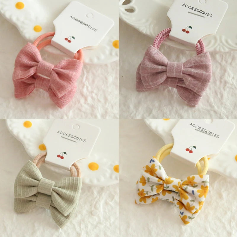 Children's Headwear Hair Accessories for girls, Elastic Hair Bow for baby, Cute Hair ties, Lovely Hair Rope