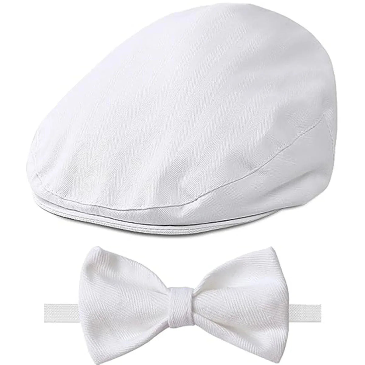 Baby Hat Kids Cap Toddler Birthday Baptism Accessorie Newborn  Christening Newsboy Vintage Driver Beret with Bow Tie