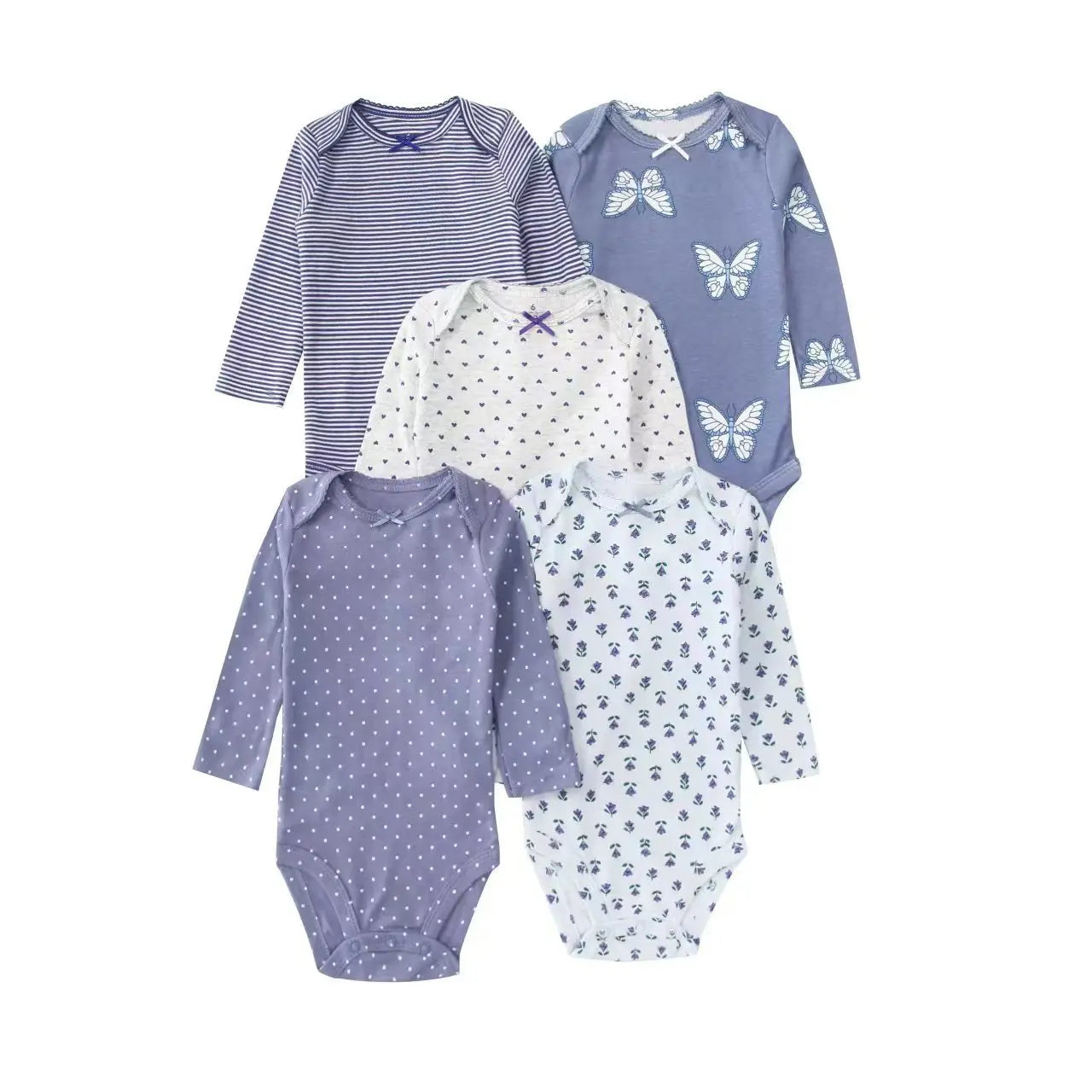 100% Cotton Soft Breathable Baby Bodysuits Long Sleeve Newborn Infant Boys Girls Onesies Rompers Bebe Clothes Baby Shower Gifts