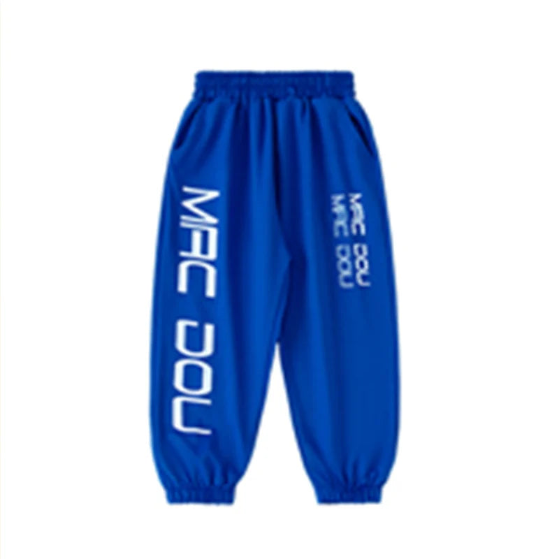 Twins Boy and Girl Clothing Set Kids Hiphop Streetwear School Clothes Performance Outfits Teens Child Hip-Hop-Tops Trousers Suit