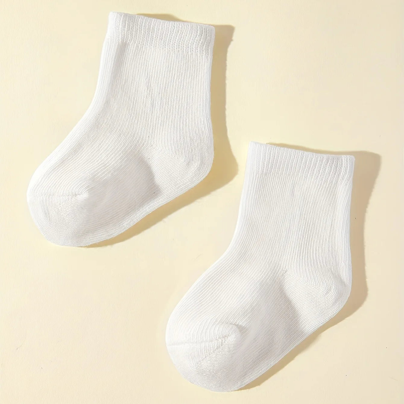 5 Pairs/Set 2025 New Born Baby Children Cotton Socks Fashion White For 0-2 Years Kids Baby Girl Boy Socks