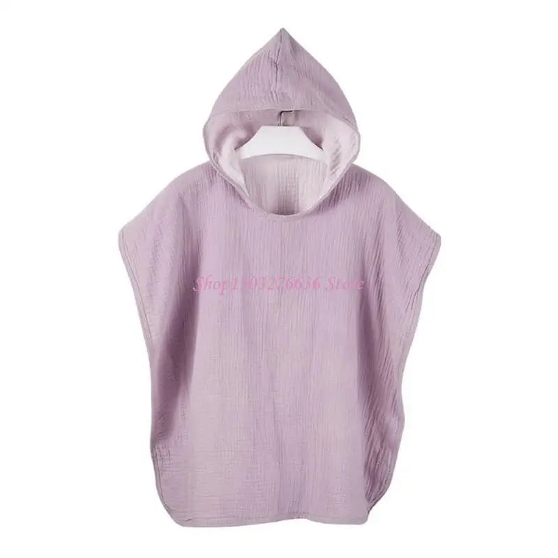 R6FD Baby Hooded Bath Towel for Toddlers Newborn Strong Absorbent Bathrobe Blanket