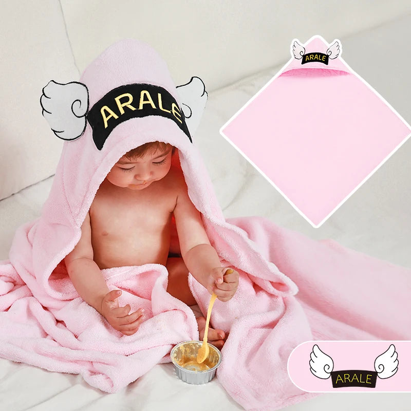 Baby Bath Towels Absorbent Shower Robe Hooded Towel Children Bathroom Bathrobe Kids Poncho Towel Newborn Items Blankets Swaddles