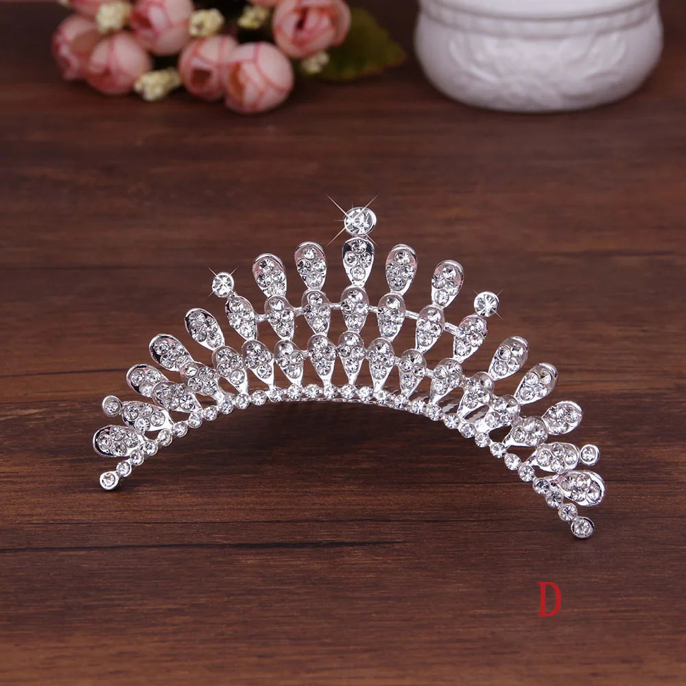 Children Stylish Hair Comb Sweet Headband Tiara Shiny Headwear Wedding  Jewelry Hair  Styling Accessories Fashion Accessories