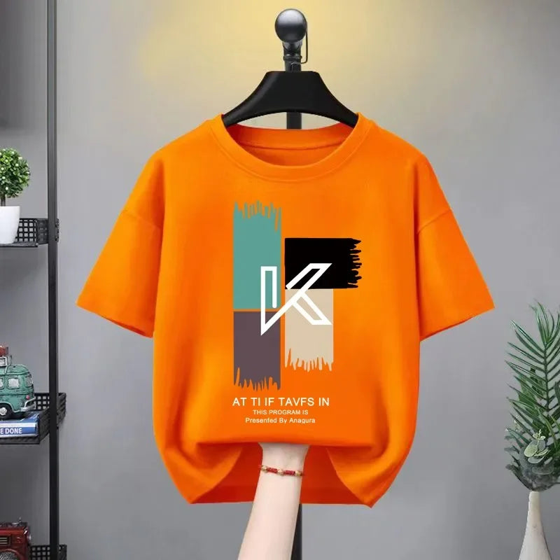 Boys Girls 100% Cotton T-shirt Summer Wear Baby Sports Cartoon Tees Trendy Printing  T Thin Soft Crew Children's Clothes New