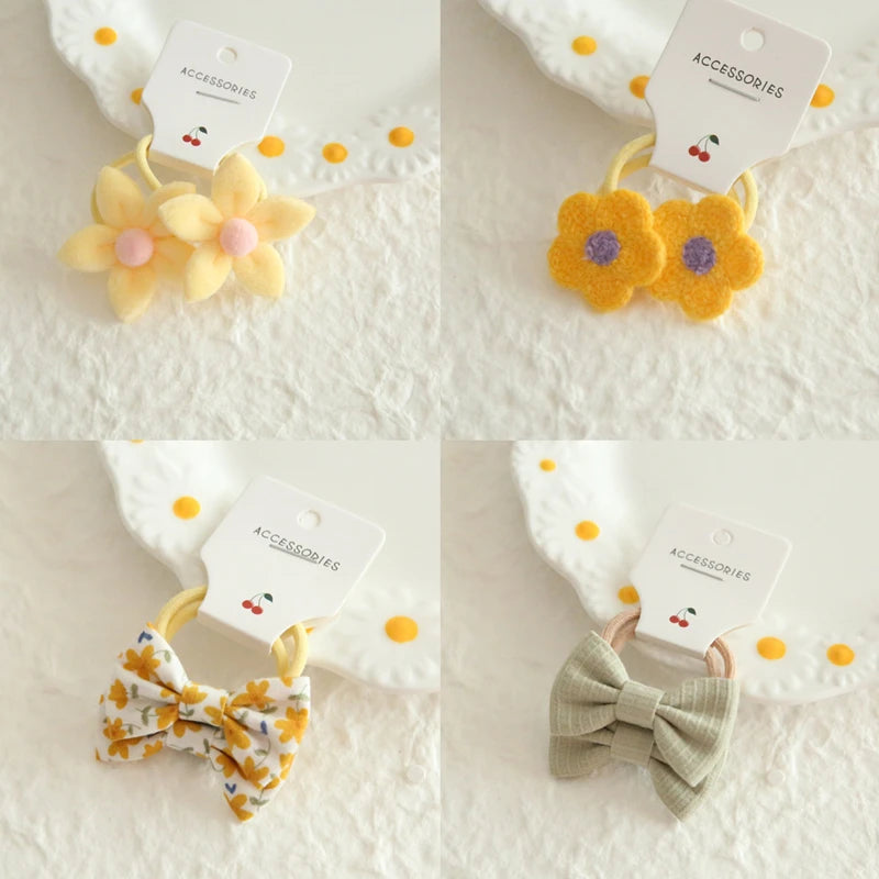 Children's Headwear Hair Accessories for girls, Elastic Hair Bow for baby, Cute Hair ties, Lovely Hair Rope