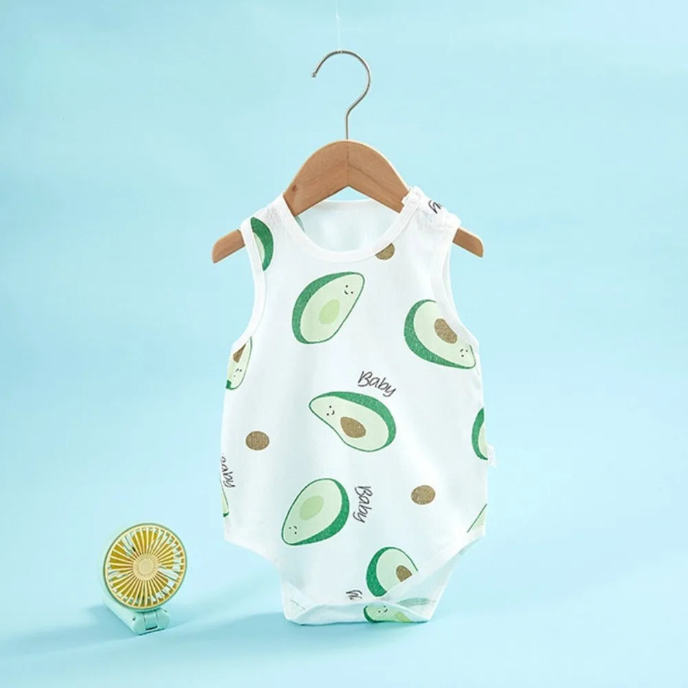 2026 New In Summer Infant Newborn Baby Girls Boys Sleeveless Cloth Cotton Outfits Kids Casual Bodysuits