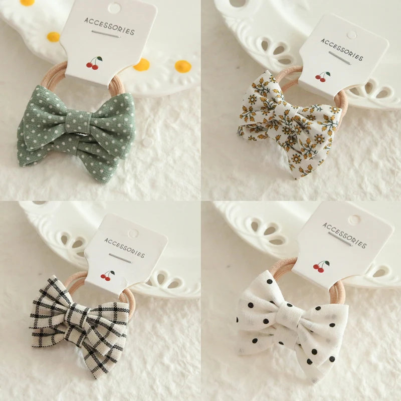 Children's Headwear Hair Accessories for girls, Elastic Hair Bow for baby, Cute Hair ties, Lovely Hair Rope