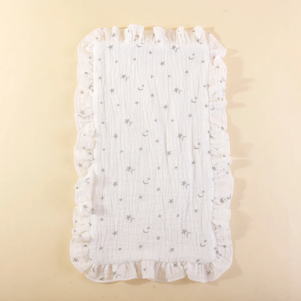 2-Pack Soft Cotton Baby Burp Cloths Bibs for Feeding Time Baby Care Essentials