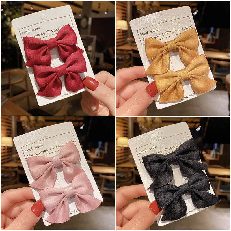 2026 New Little Girl Hair Accessories Childrens Hair Clip Bow Headband Girls Internet Celebrity Clip Baby Hair Clip