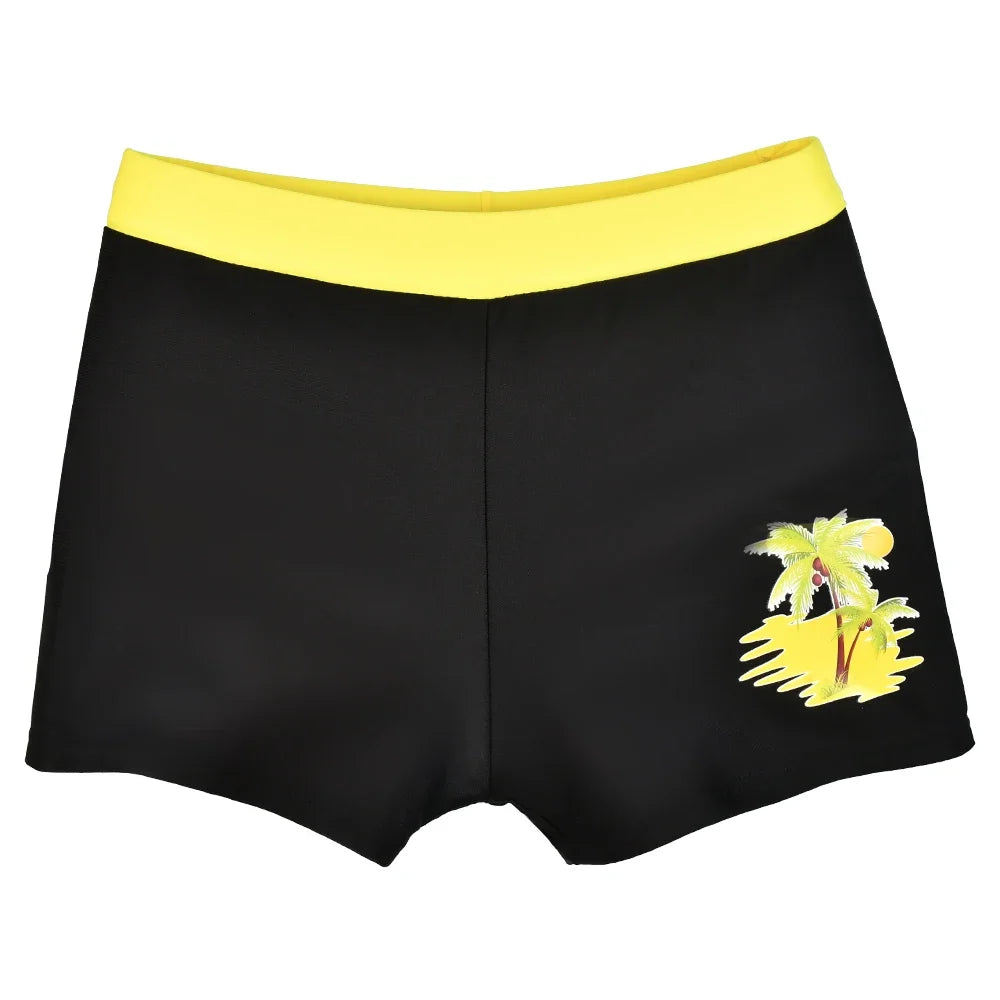 Boys Swim Trunks Toddler Swim Shorts Quick Drying Swimming Boxer Briefs Cute Cartoon Print Children's Swimwear Kids Swimsuit