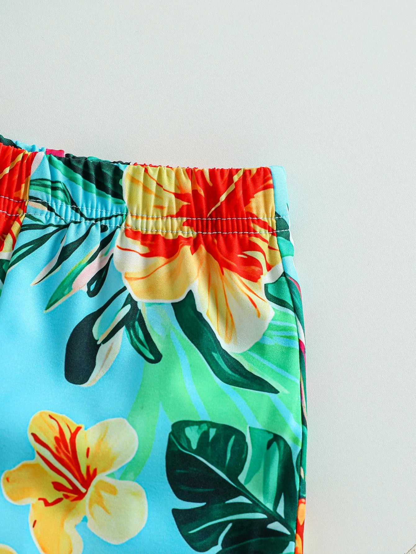 Summer Kids Beach Shirt Set Boys Baby Loose Printed Shirts Fashion Vacation Style Short Sleeve+short Pants Outfits For 1-3Y Sets