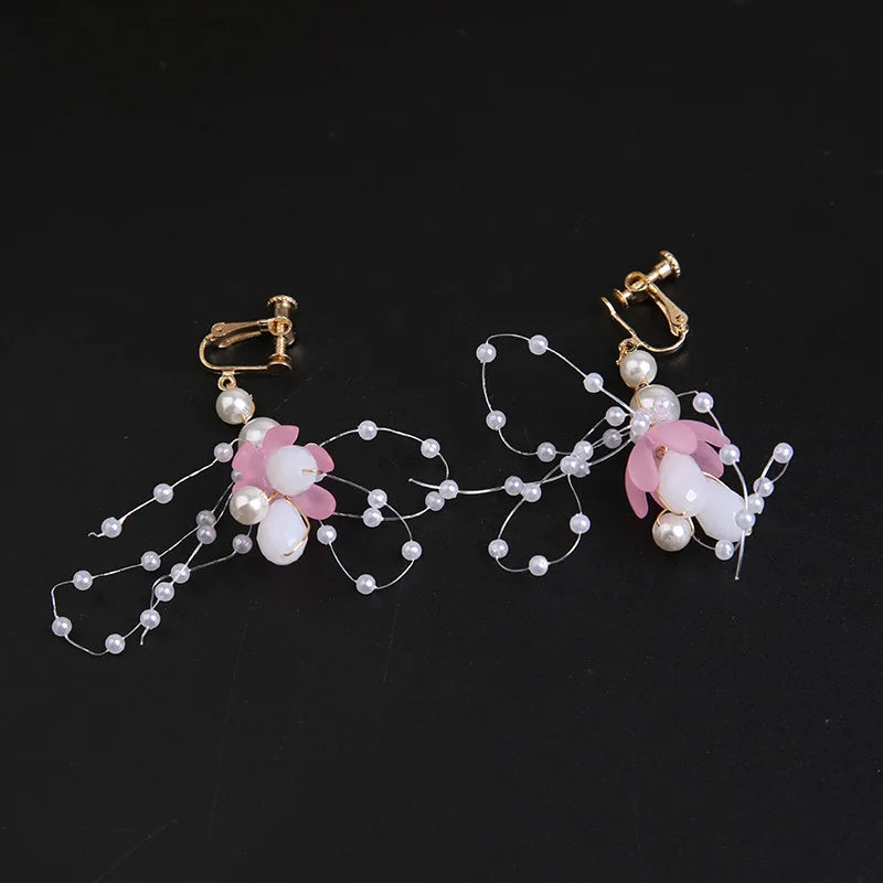 Elegant Girls Headband Imitated Pearl Hair Headdress Baby GirlsFlower Wreath Bride Garland Head Hoop Wedding Headbands Hair