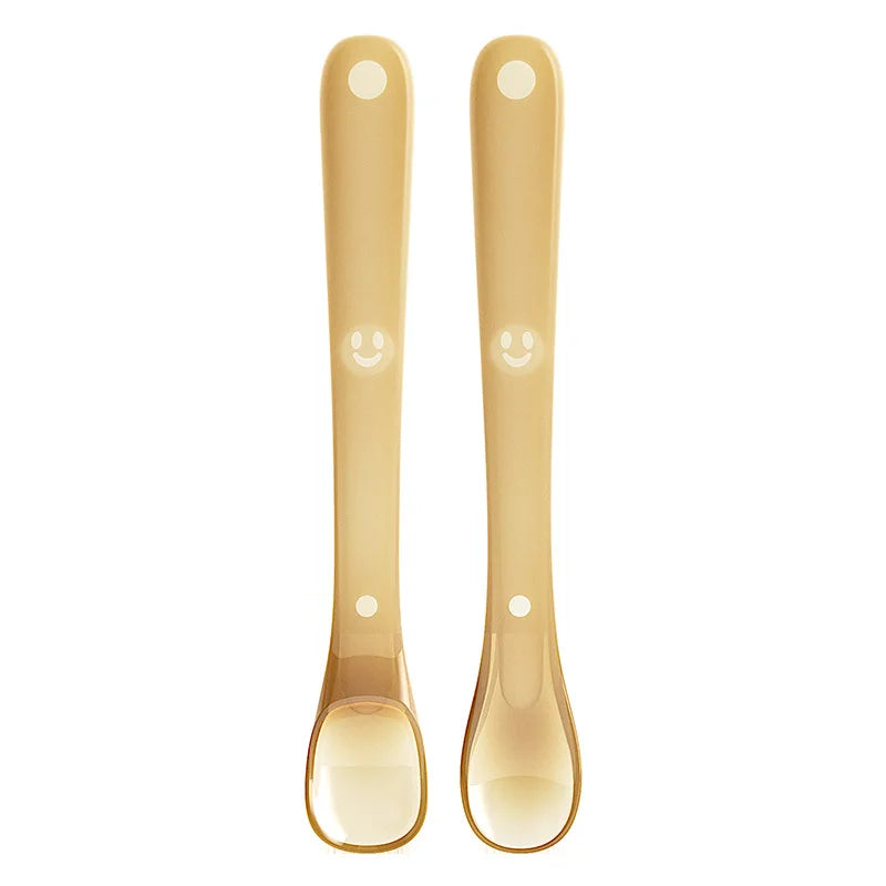 Boxed Silicone Spoon Newborn Baby Food Supplement Spoon Feeding Water Silicone Soft Spoon Tableware Feeding Rice Paste Spoon