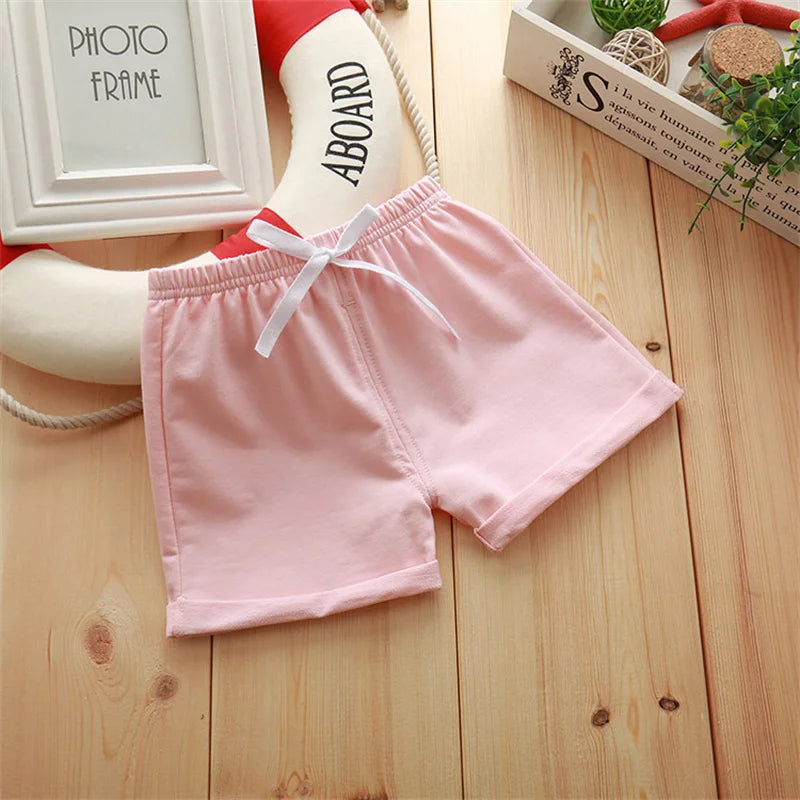 Summer Kids Beach Short Pants Baby Boy Candy color Shorts Fashion Cotton Sports Shorts Kids Girls Shorts Hot Pants Baby Clothing