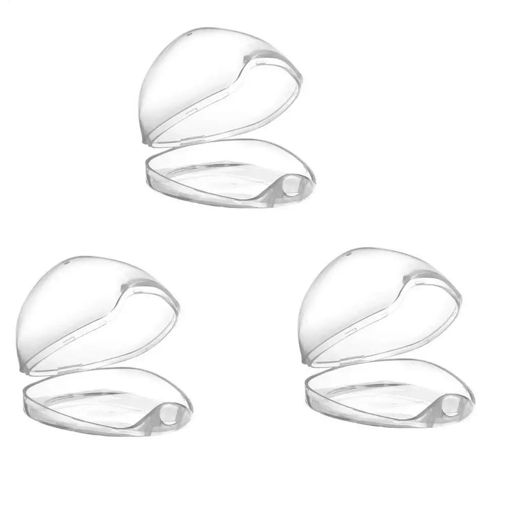 Pacifier Cover 3 Pieces Pacifier Container Holder Case Lightweight Transparent Baby Soother Container Carrier for Boys Girls