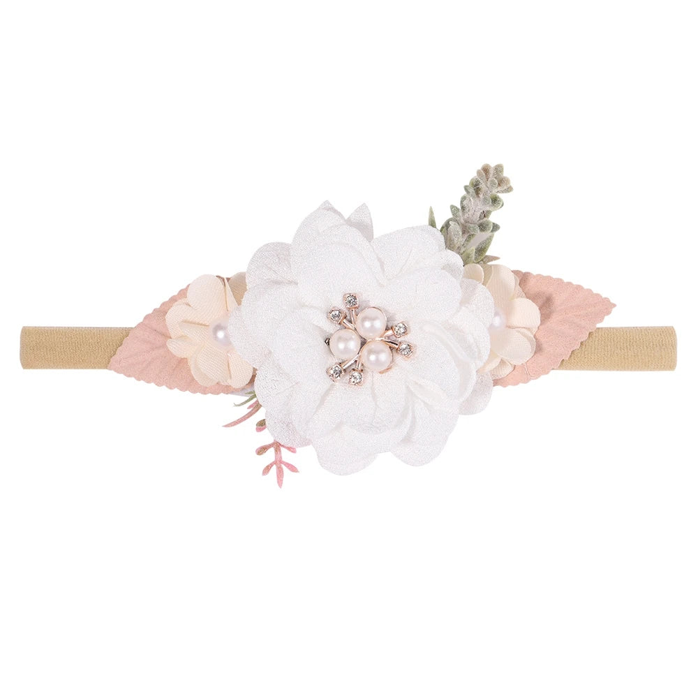 Baby Girl Headband Cute Flower Elastic Hair Band Newborn Head Toddler Headband Headwear Baby Hair Accessories Easter Gifts