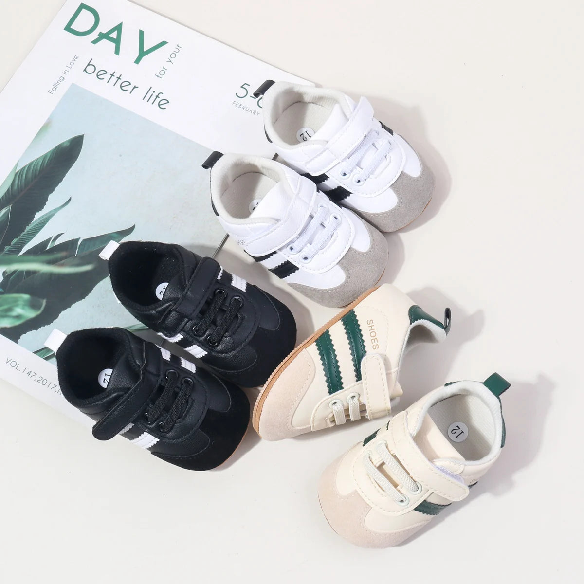 New Style Baby Walking Shoes - Trendy Baby Shoes With Anti-Slip Properties - Suitable For Babies Aged 0-1 Years Old