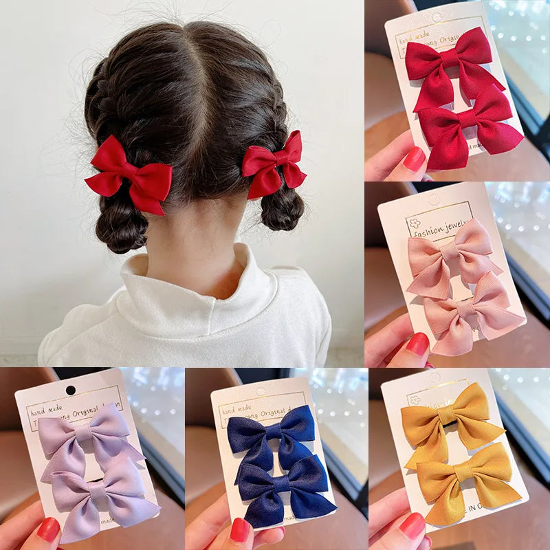 2026 New Little Girl Hair Accessories Childrens Hair Clip Bow Headband Girls Internet Celebrity Clip Baby Hair Clip