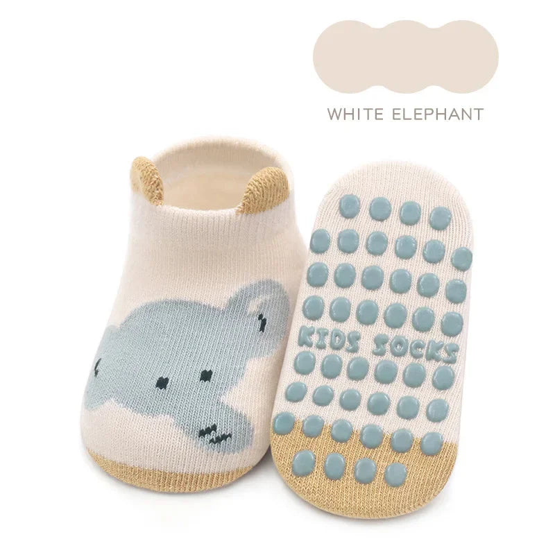 Cute Cartoon Animals Baby Socks Autumn Winter Baby Boys Girls Anti Slip Socks Soft Toddler Kids Floor Sock