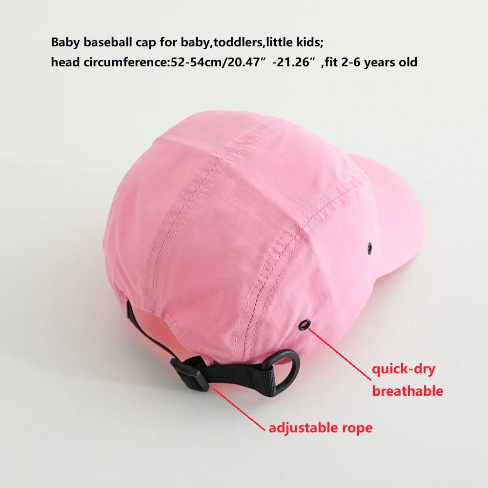 2-6 Years Spring Summer Sun Hat Beach Toddler Baby Baseball Cap Kids Visor Cap Baby Hat for Girls Boys Travel Children Sun Cap