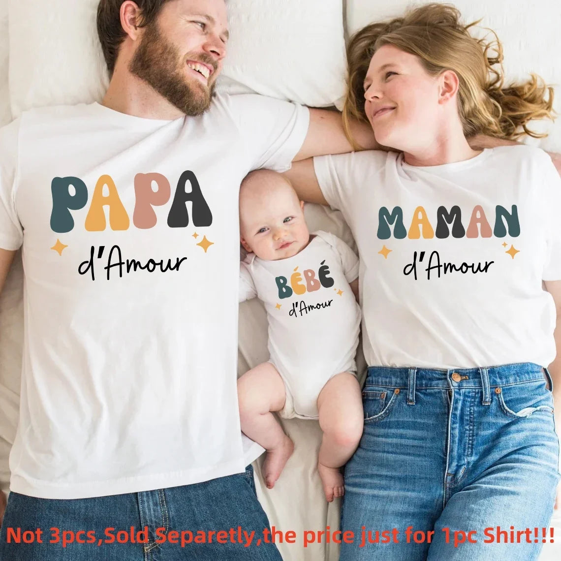 Dad Mom And Me Family Matching Clothes Cotton Family Look T shirts Daddy Mommy and Me t-shirt Father Son Mother Daughter Outfits