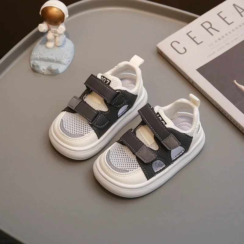2025 Summer First Walking Shoes for Baby Sports Sandals Comfortable Anti-Slip New Fashion Boys Girls Casual Shoes Hollowed-out