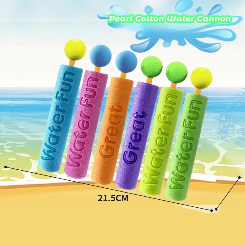 1 Piece of Kidsren's Toys, New Summer Pull-Out Water Cannon Kidsren's Mini Foam Water Gun, Outdoor Beach Water Cannon Toy, Suitable for Boys and Girls, Suitable for Various Holiday Gifts in Summer
