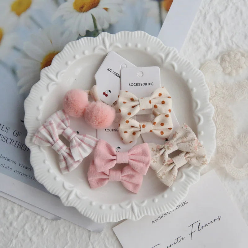 Children's Headwear Hair Accessories for girls, Elastic Hair Bow for baby, Cute Hair ties, Lovely Hair Rope