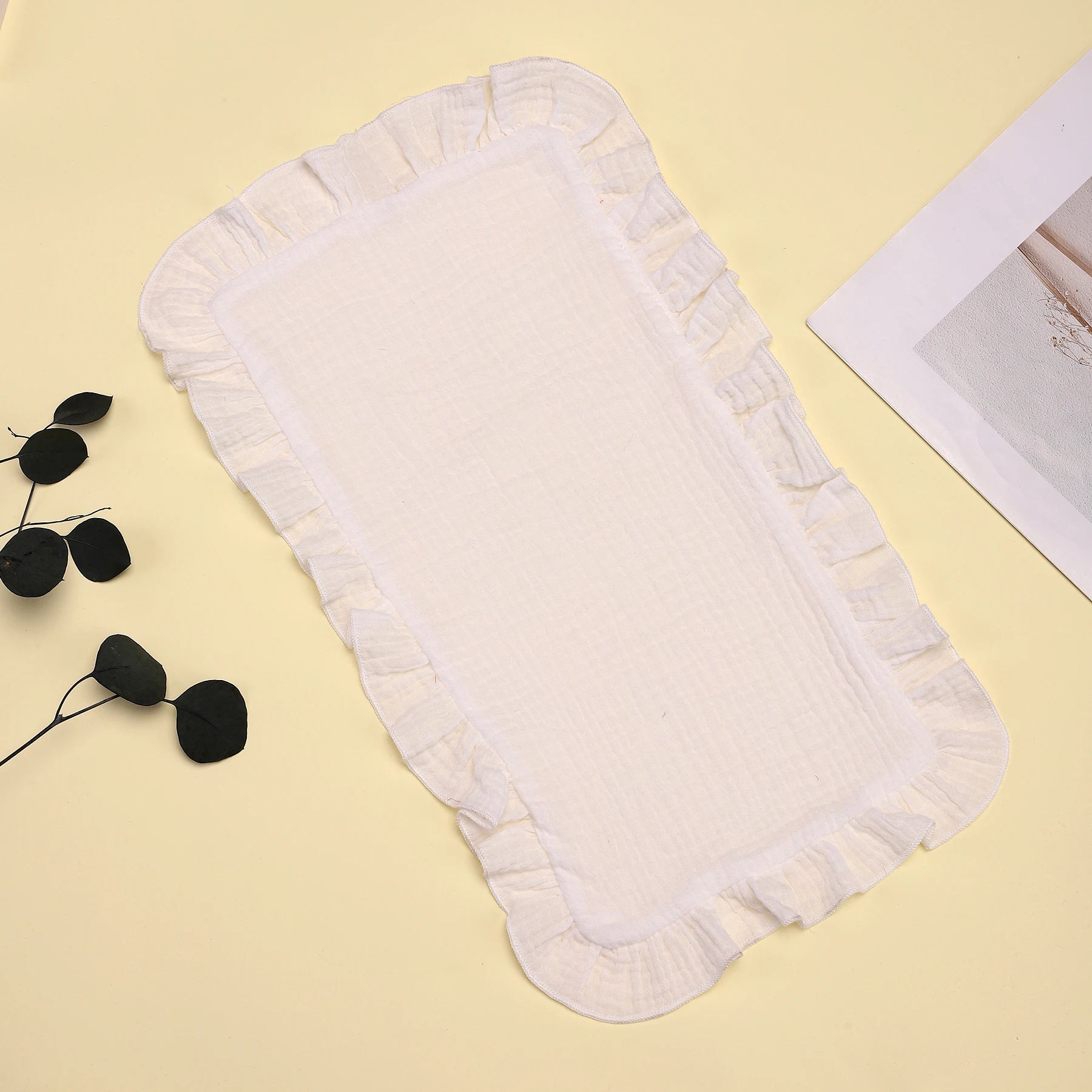 2-Pack Soft Cotton Baby Burp Cloths Bibs for Feeding Time Baby Care Essentials