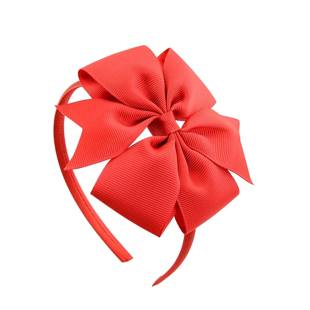 1 Piece Ribbon Handmade Hair Bows Hairbands for Baby Girls 20 Colors Cute Bowknot Solid Headband Headwear Baby Hair Accessories