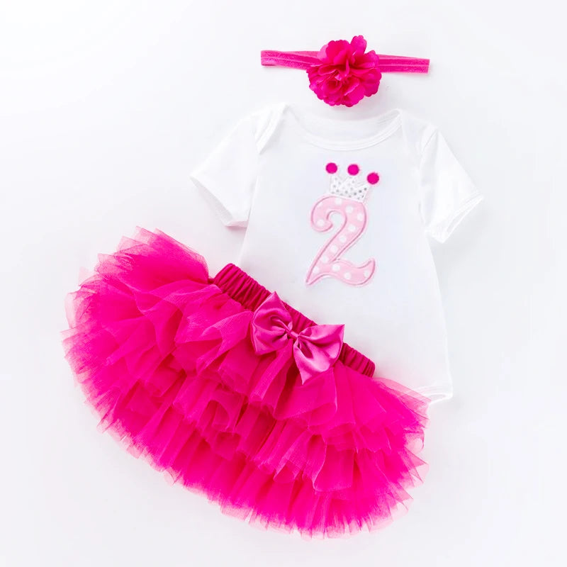 My First Birthday Outfit Baby Girl Black Bodysuit Cake Smash Skirt Headband Sweet Baby Girl One Year Birthday Party Clothes