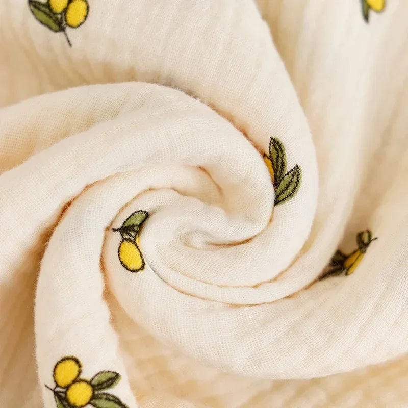 Baby Blanket Newborn Muslin Swaddle 2 Layer Cotton Bath Towel Summer Stroller Cover Wrap Gauze Toddler Sleep Blanket