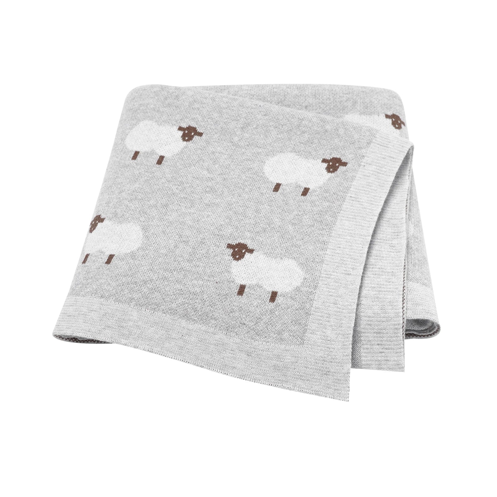 Infant Baby Blankets Cotton 90*70cm Sleepsack Cute Cartoon Sheep Newborn Boy Girl Bedding Quilt Knit Srtoller Swaddle Soft Plaid