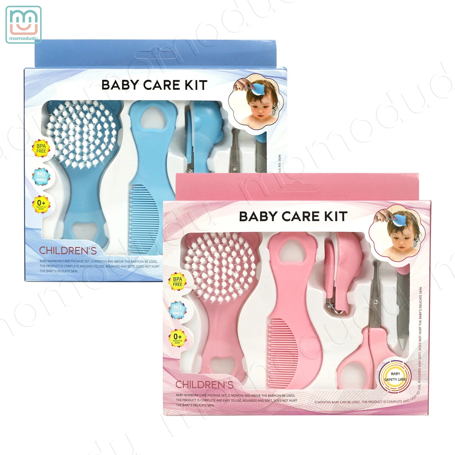 5PCS/Set Baby Grooming Care Kit, Baby Nail & Hair Care Set with Brush & Clippers for Newborns, Bath & Grooming Essentials