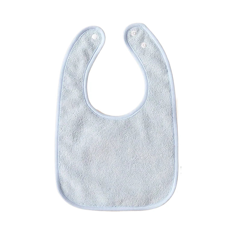 3Pcs/4Pcs Terry Cloth Waterproof Bibs for Babies Feeding Bibs Soild Color Waterproof Towel Kids Bandanas Burp Cloths