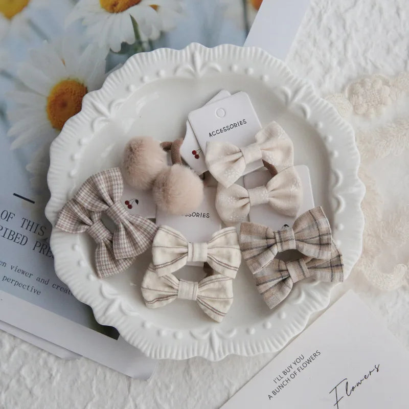 Children's Headwear Hair Accessories for girls, Elastic Hair Bow for baby, Cute Hair ties, Lovely Hair Rope