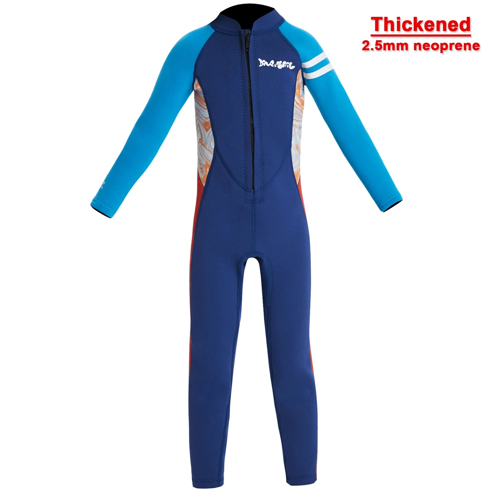Boys Wetsuits Warm Diving Suit One-Piece 2.5MM Neoprene Thick Surfing Snorkeling Zipper Kids Swimsuits Jellyfish Scuba Swimwear