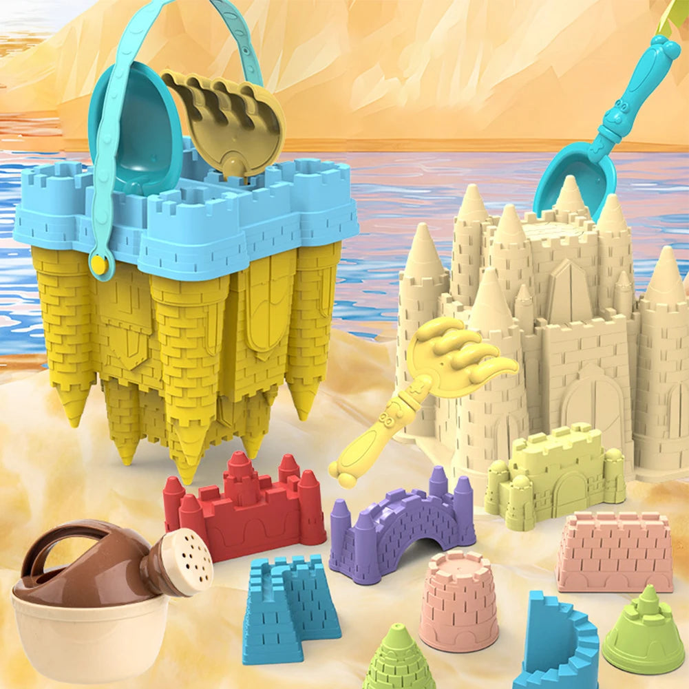 Beach Castle Bucket Play Sand Set Toys Sand Scoop Children Summer Hobbies Water Fun Beach Toys for Kids Family Interactive Toys