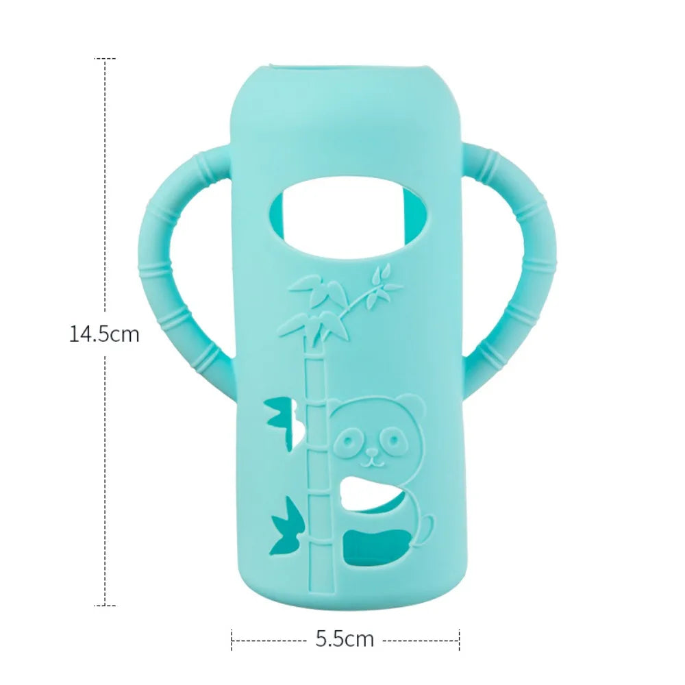 Multi-functional Baby Bottle Handle Soft Anti Breakage Normal Neck Bottles Easy Grip Baby Bottle Sleeves for Dr. Brown's