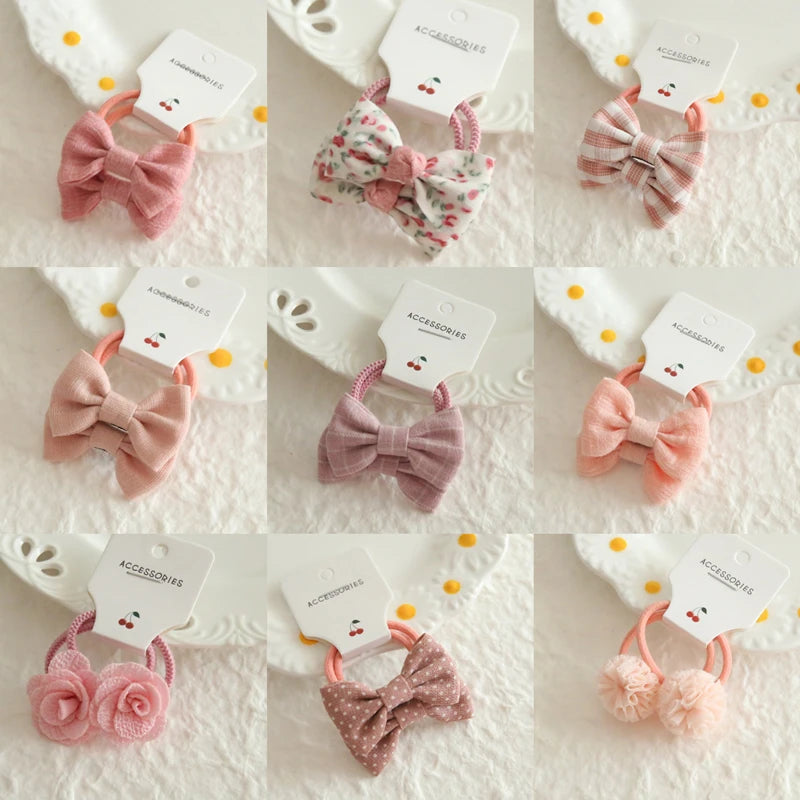 Children's Headwear Hair Accessories for girls, Elastic Hair Bow for baby, Cute Hair ties, Lovely Hair Rope