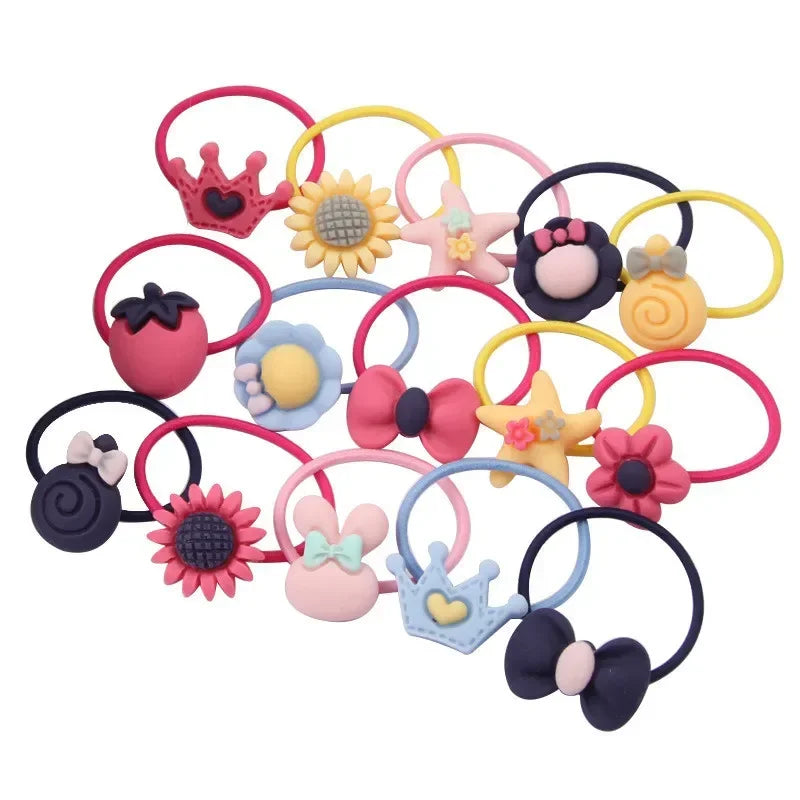 Newborn Baby Girl Hair Accessories Set - 40pcs Hair Clips, Rings, and Jewelry Box Gift for Stylish Little Princesses