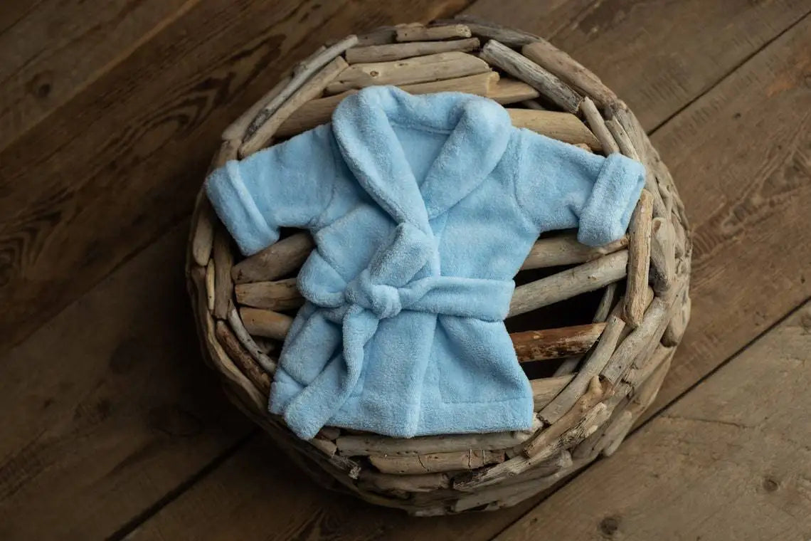 Newborn Photography Props Baby Hooded Robe With Belt Bathrobe Bath Towel Cucumber Set Outfit Baby Costume Photo Accessories
