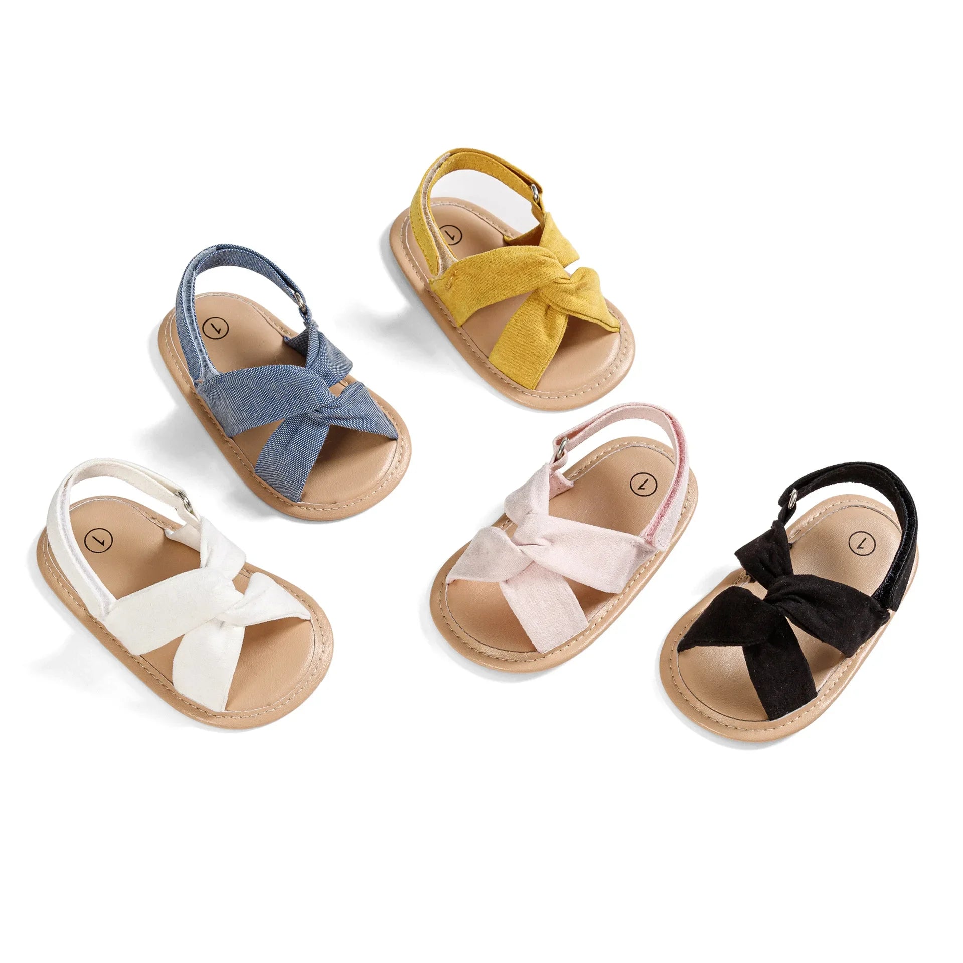 New Newborn Baby Girls Sandals Summer Children Casual Soft Sole Flat Anti-slip Sandals Kids Shoes First Walkers Shoes Toddler