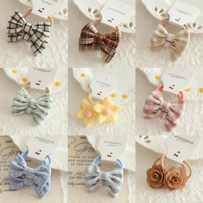 Children's Headwear Hair Accessories for girls, Elastic Hair Bow for baby, Cute Hair ties, Lovely Hair Rope