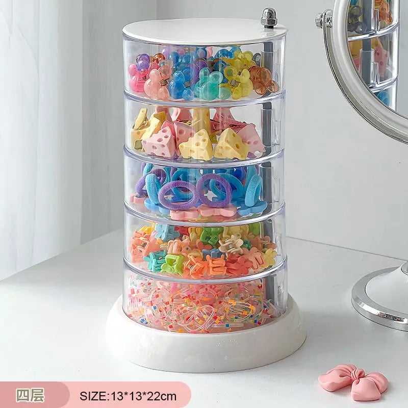Baby hair accessories multi-layer  rotating children's headgear clip finishing little girl headrope rubber band jewelry